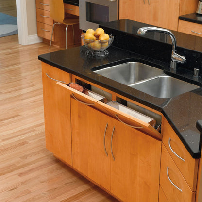 Rev-A-Shelf 11.25" Tip Out Tray Soft-close for Sink Base Cabinet, 6581-11SS-SC-1