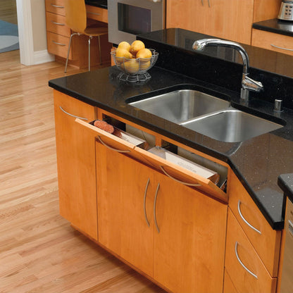 Rev-A-Shelf 19" Tip Out Tray w/ Soft-Close for Sink Base Cabinet, 6581-19SS-SC-1