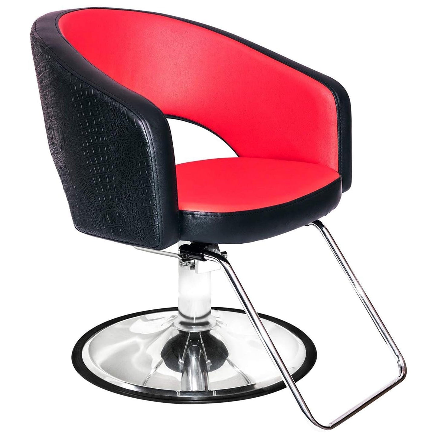 Chromium Olivia Professional Styling Chair w/High Density Foam Cushions, Black