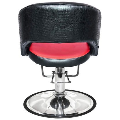 Chromium Olivia Professional Styling Chair w/High Density Foam Cushions, Black