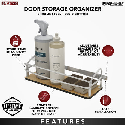 Rev-A-Shelf Base Cabinet Heavy Duty Door Mounted Storage Organizer, 54DS-14-1