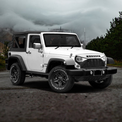 American Modified Front Gladiator Grille Compatible with 07-18 Jeep Wrangler JK - Find Fresh Goods