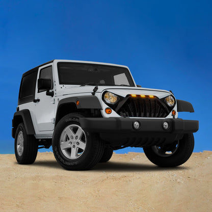 American Modified Goliath Grille Compatible with 2007-2018 Jeep Wrangler JK - Find Fresh Goods