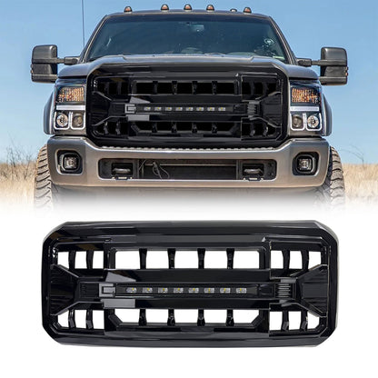 AMERICAN MODIFIED Armor Grille for 2011 to 2016 Ford F250 with Off Road Lights - Find Fresh Goods