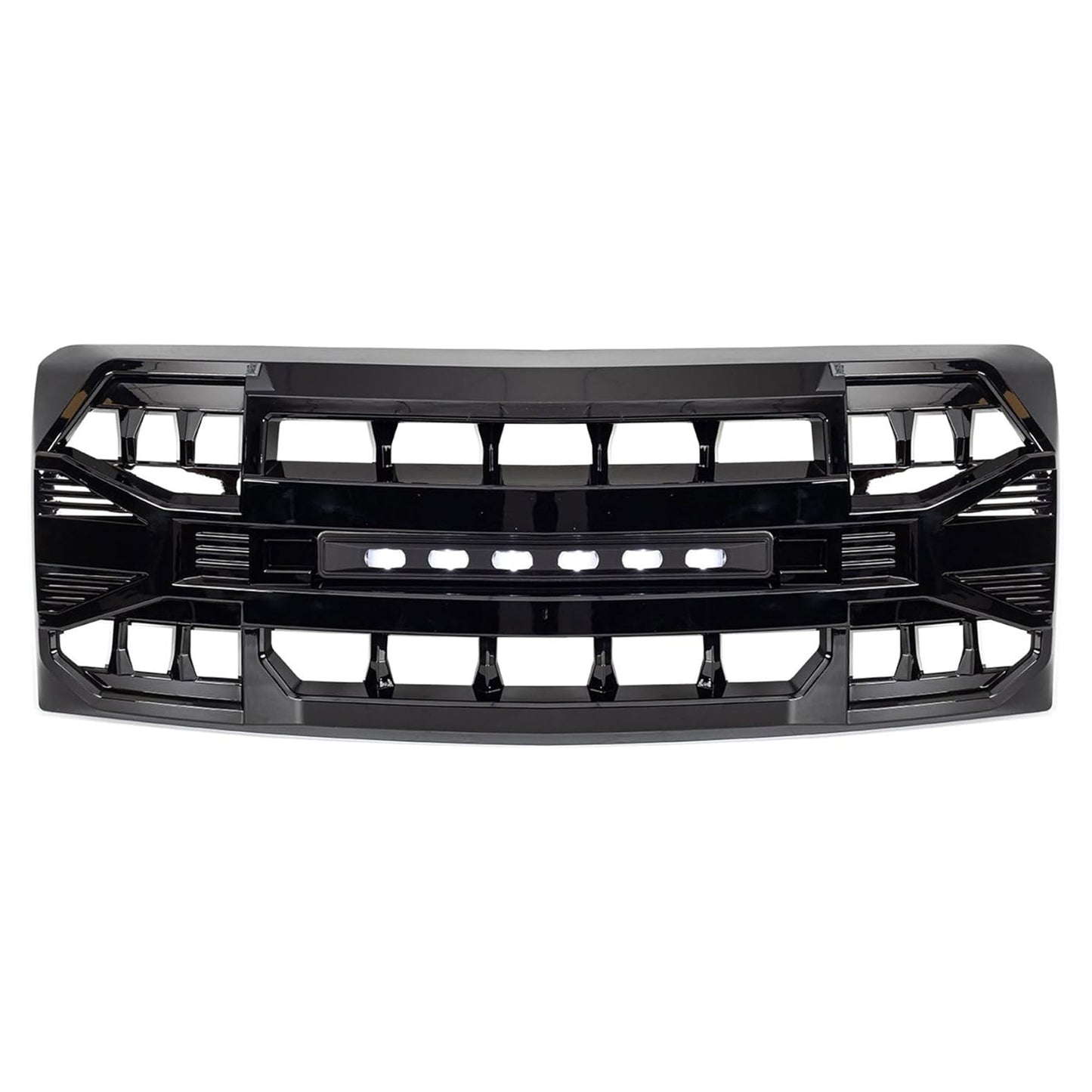 AMERICAN MODIFIED Front Armor Grille Compatible w/ 09-14 Ford F150, Glossy Black - Find Fresh Goods