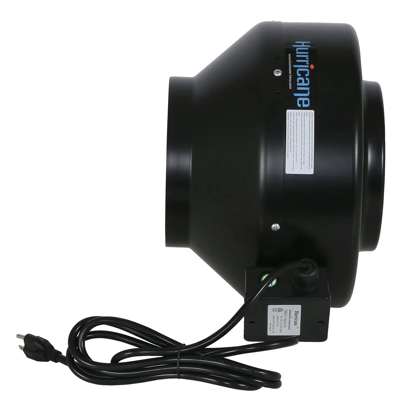 Hurricane 8" Commercial Grade Inline Wall Fan For HVAC & Ventilation (2 Pack)