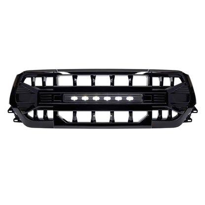 AMERICAN MODIFIED Armor Front Grille for 2019 to 2024 Dodge Ram, Glossy Black