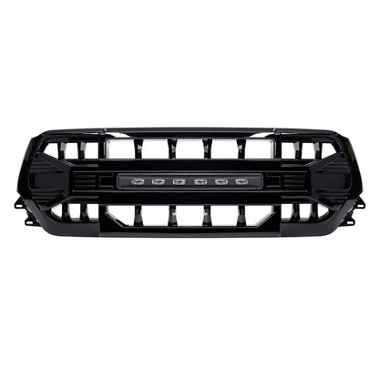 AMERICAN MODIFIED Armor Front Grille for 2019 to 2024 Dodge Ram, Glossy Black