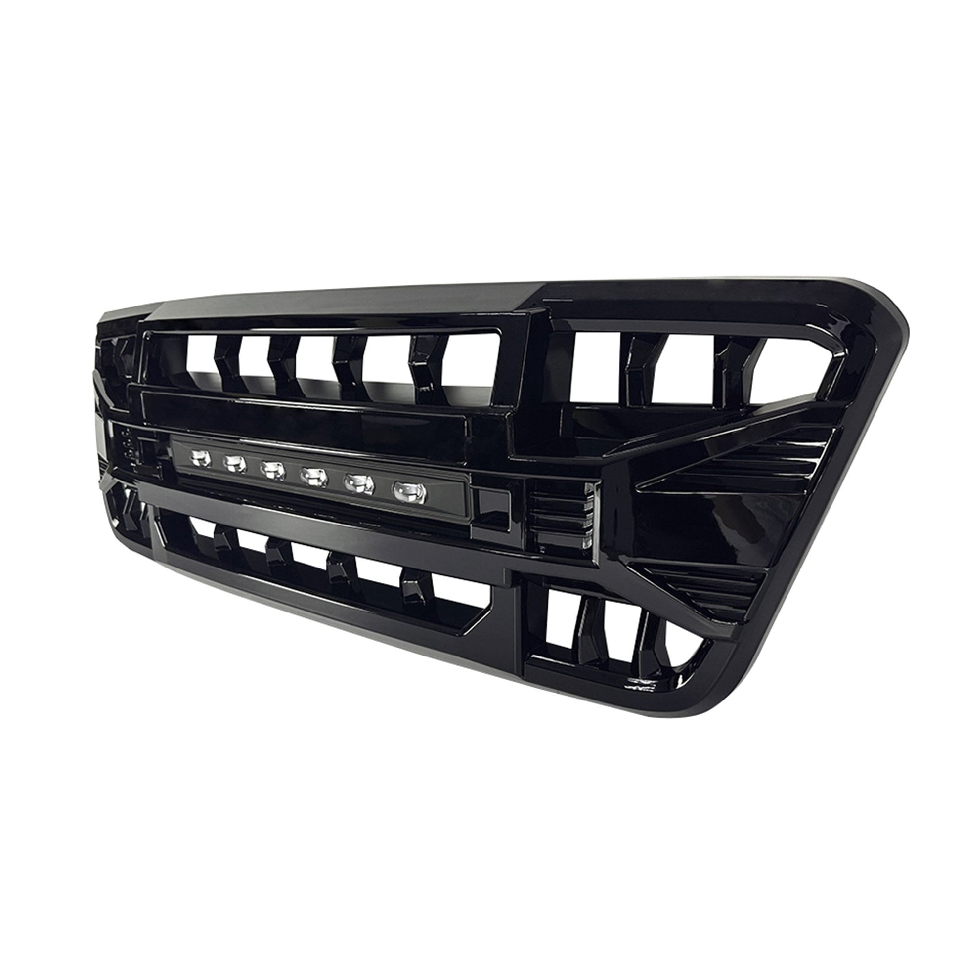 AMERICAN MODIFIED Armor Grille Compatible with 2004-08 Ford F150, Glossy Black - Find Fresh Goods