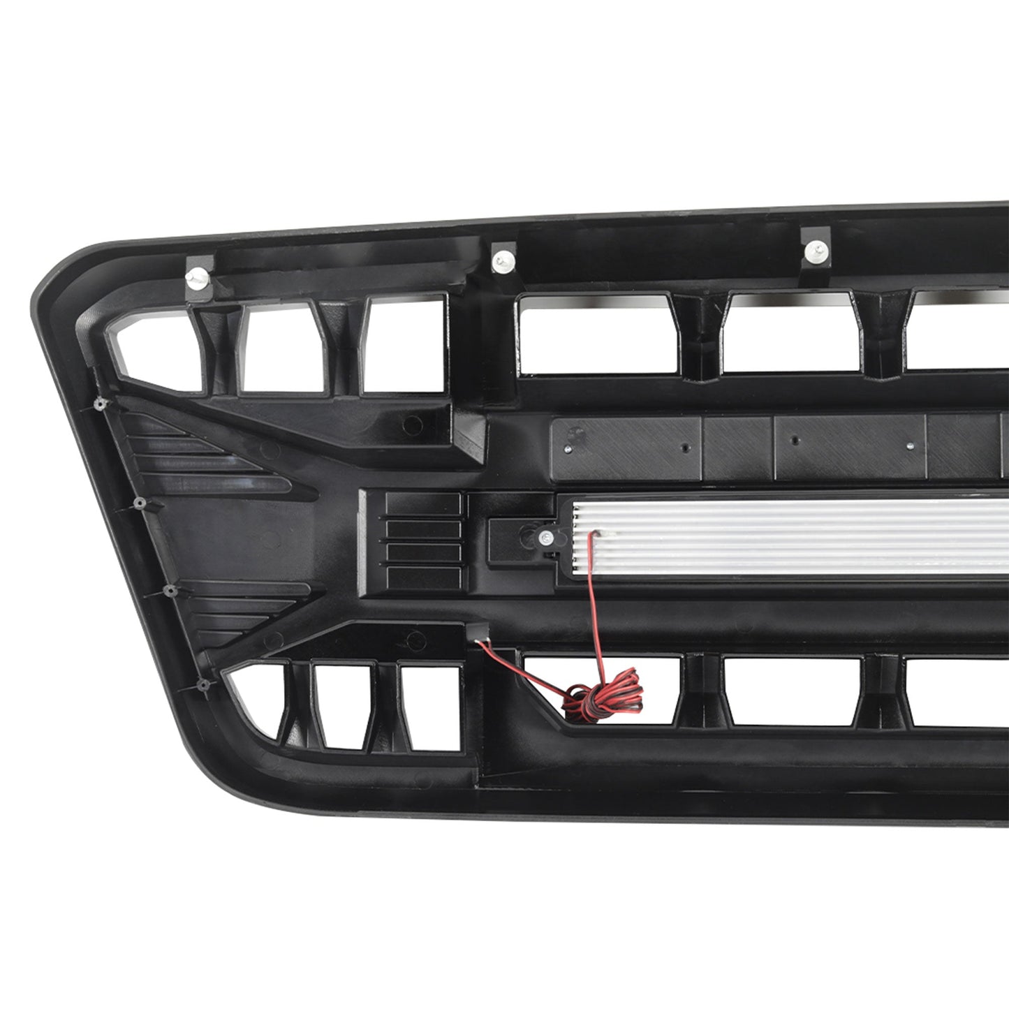 AMERICAN MODIFIED Armor Grille Compatible with 2004-08 Ford F150, Glossy Black - Find Fresh Goods