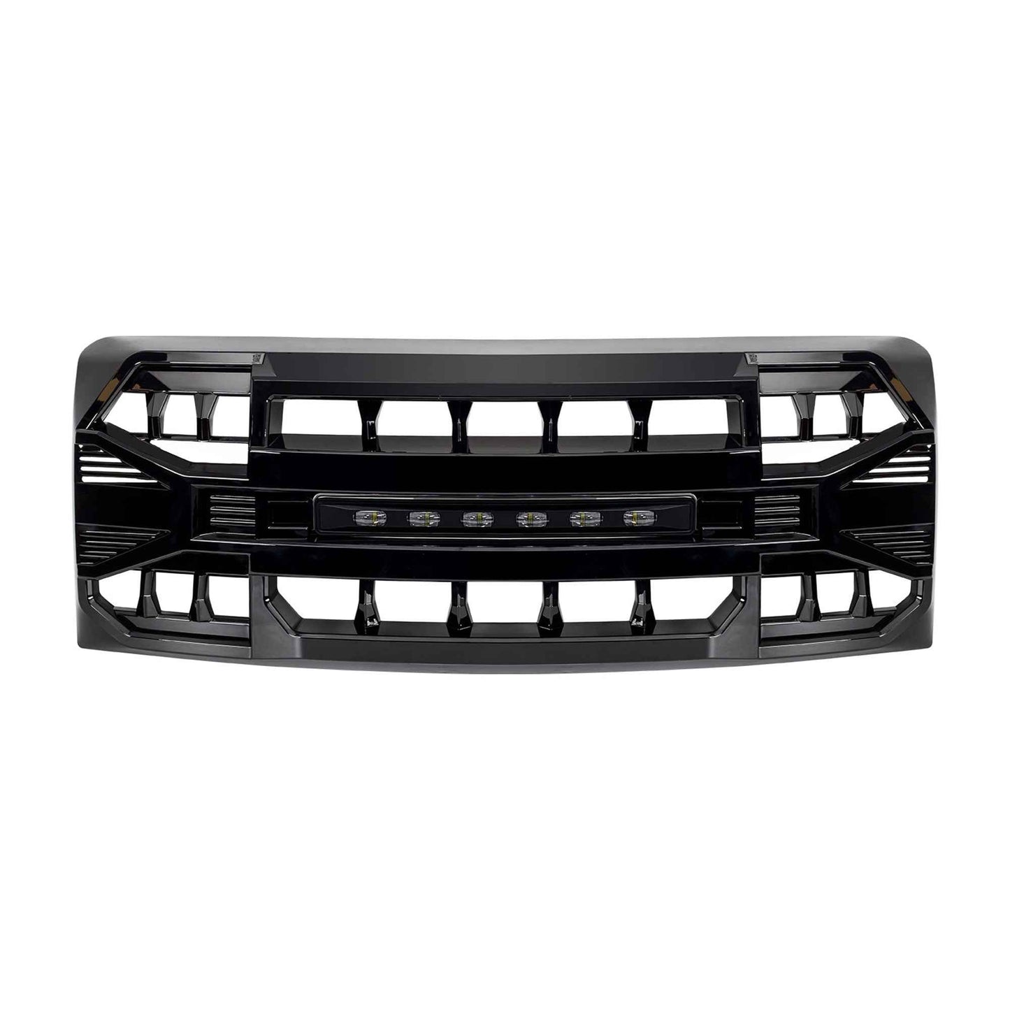 AMERICAN MODIFIED Armor Grille Compatible with 2009-2014 Ford F150, Glossy Black