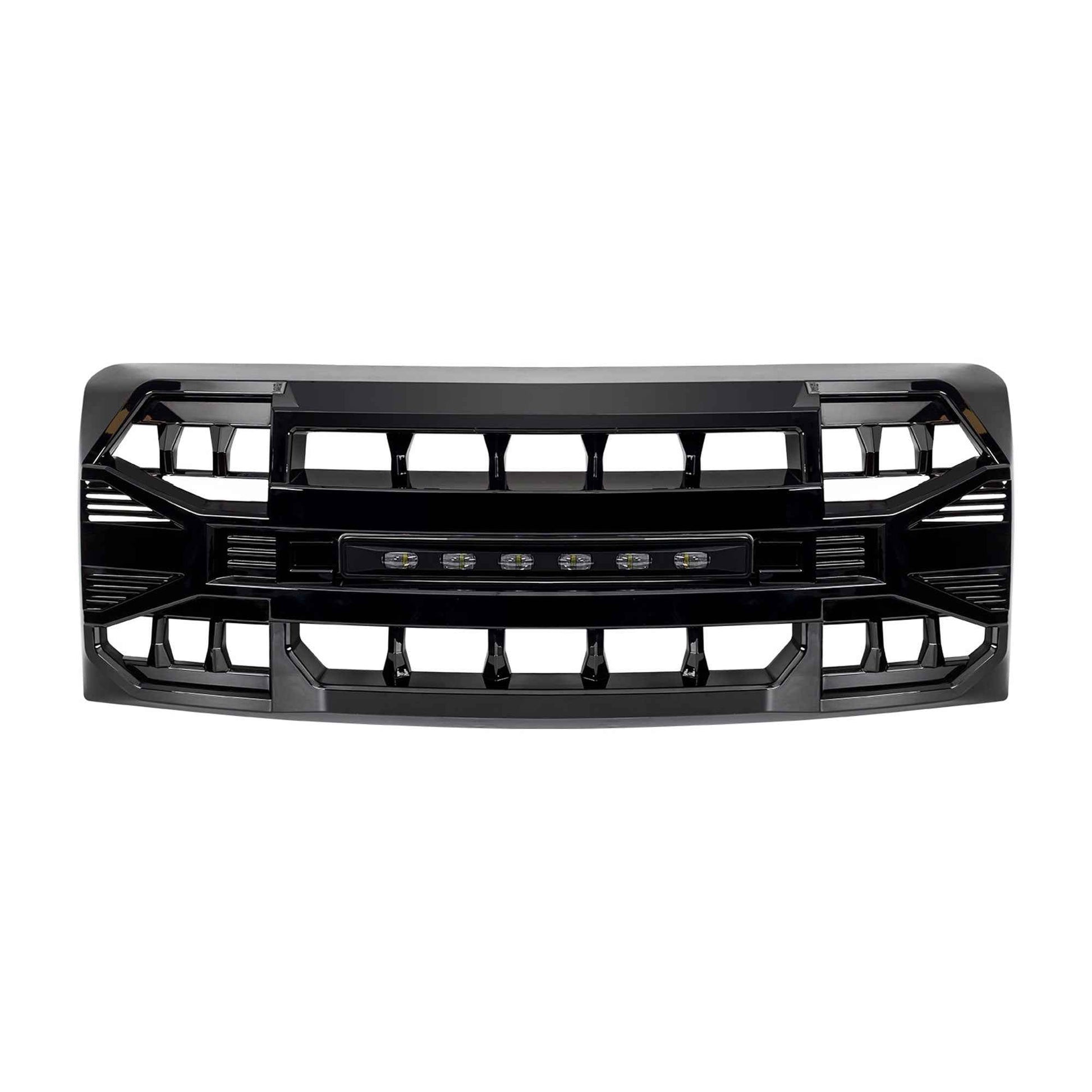 AMERICAN MODIFIED Armor Grille Compatible with 2009-2014 Ford F150, Glossy Black