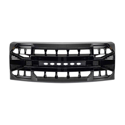 AMERICAN MODIFIED Armor Grille Compatible with 2009-2014 Ford F150, Glossy Black