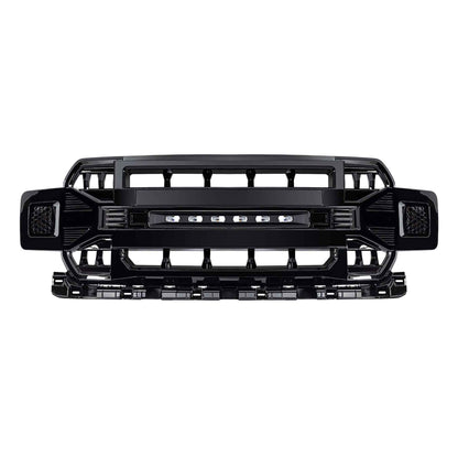 AMERICAN MODIFIED Armor Grille Compatible with 2018-2020 Ford F150, Glossy Black