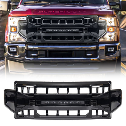 AMERICAN MODIFIED Armor Grille Compatible with 2020-2022 Ford F250/F350, Black - Find Fresh Goods