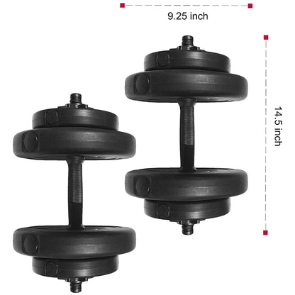 BalanceFrom Fitness 40 Pound All Purpose Vinyl Weight Dumbbell Set of 2, Black