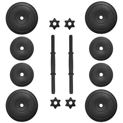 BalanceFrom Fitness 40 Pound All Purpose Vinyl Weight Dumbbell Set of 2, Black