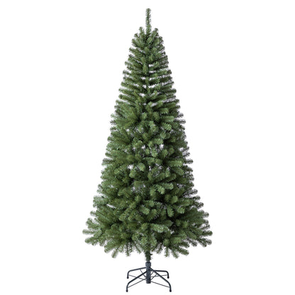 Home Heritage 7 Foot Brighampton Spruce Artificial Christmas Tree with LED Light