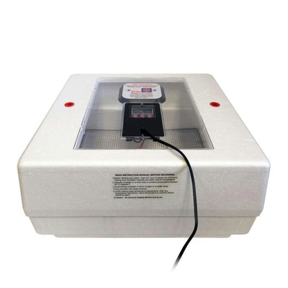 Farm Innovators 40W Digital Circulated Air Incubator for Up to 48 Eggs, White