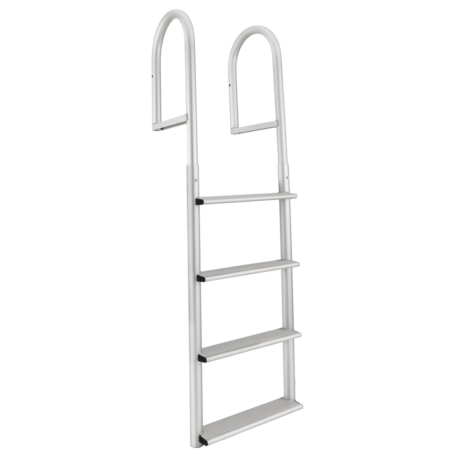 RecPro 4 Step Aluminum Marine Grade Dock and Pier Stationary Ladder, Silver - Find Fresh Goods