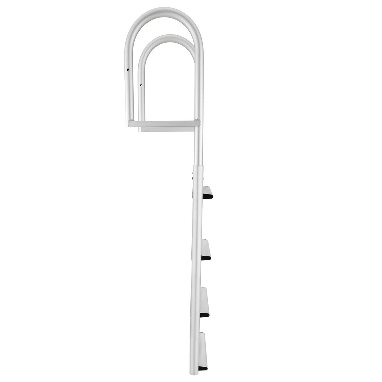 RecPro 4 Step Aluminum Marine Grade Dock and Pier Stationary Ladder, Silver - Find Fresh Goods