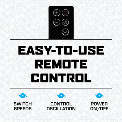 Hurricane 16 Inch Energy Efficient Adjustable Standing Fan w/12 Speed Settings
