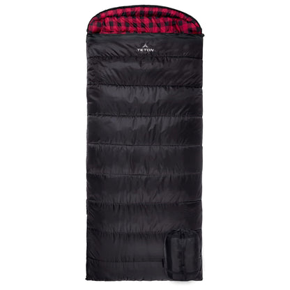 TETON Sports Celsius XXL 0 Degree Right Zipper Sleeping Bag for Camping, Black