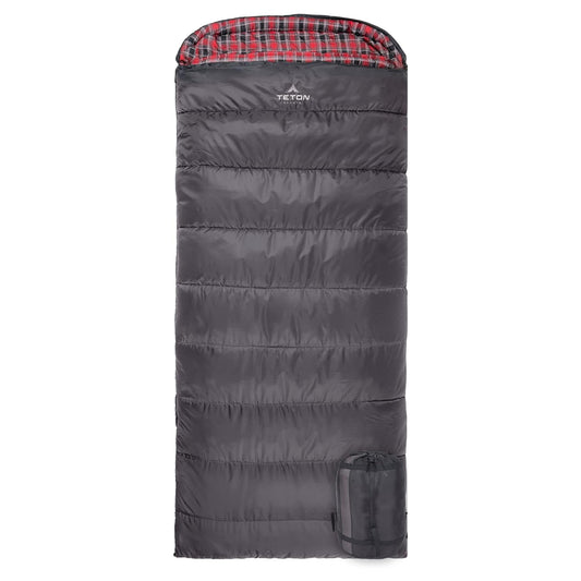 TETON Sports Celsius XXL 0 Degree Right Zipper Sleeping Bag for Camping, Gray