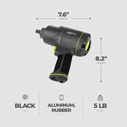 Intradin Import and Export Master Mechanic Pneumatic Impact Wrench with Grip