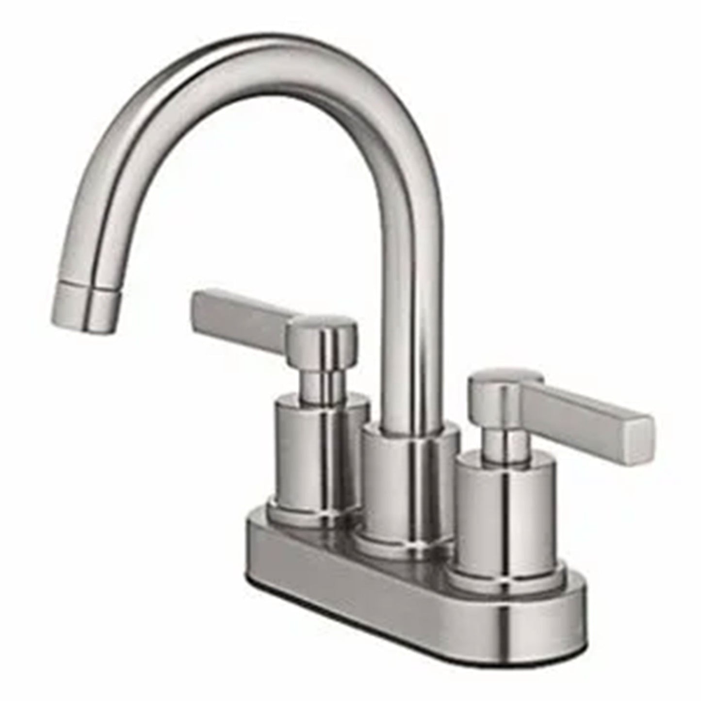 HomePointe Mid-Arch Double Handle Lavatory Faucet with Pop-Up, Brushed Nickel
