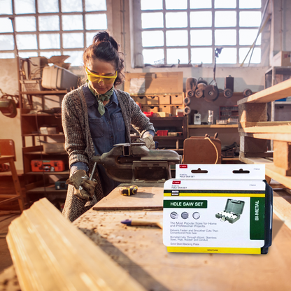 Master Mechanic 6 Piece Bi Metal Hole Saw Drive Plate on Hole Saws Under 3 Inch