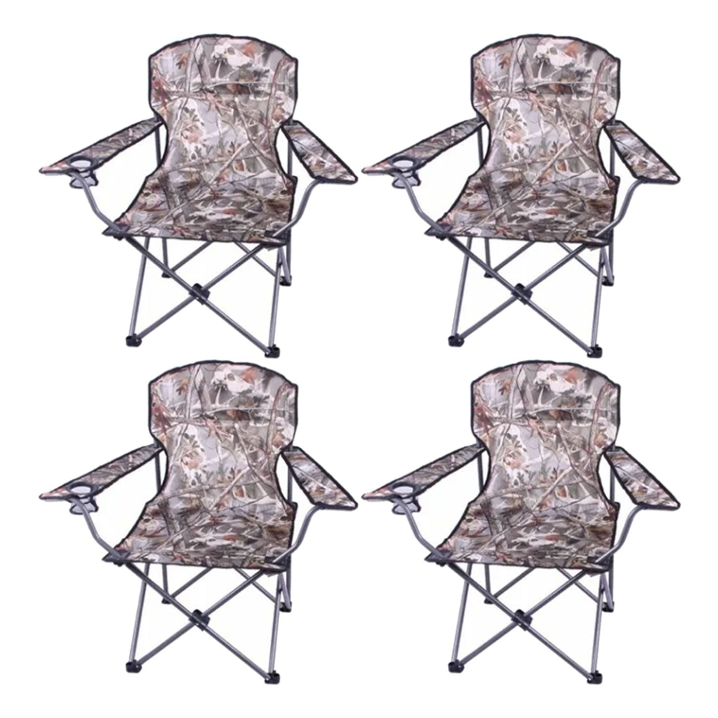 Four Seasons Courtyard Oversized Polyester Arm Chair w/Durable Steel Frame, Camo
