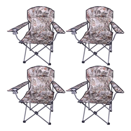 Four Seasons Courtyard Oversized Polyester Arm Chair w/Durable Steel Frame, Camo