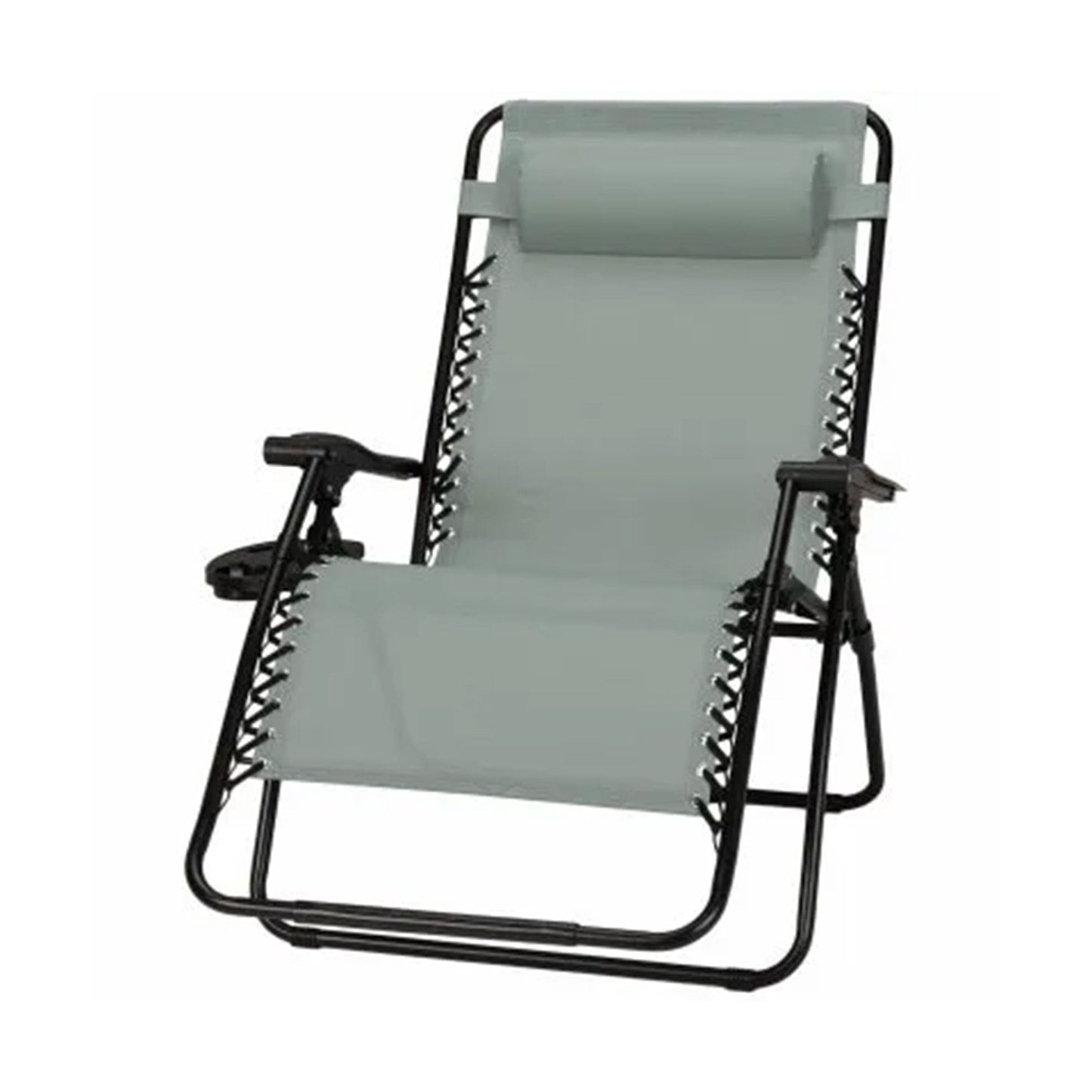 Four Seasons Courtyard Sunny Isles XL Steel Zero Gravity Chair, Green (3 Pack)