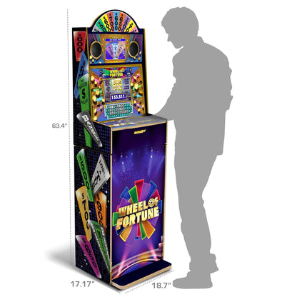 Arcade1Up Wheel of Fortune Video Arcade Game Machine Stand Up Cabinet, 5 Ft