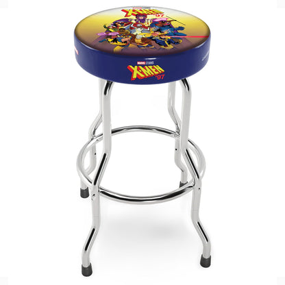 Arcade1Up Marvel X-Men Adjustable Arcade Stool with Chrome Plated Steel Frame