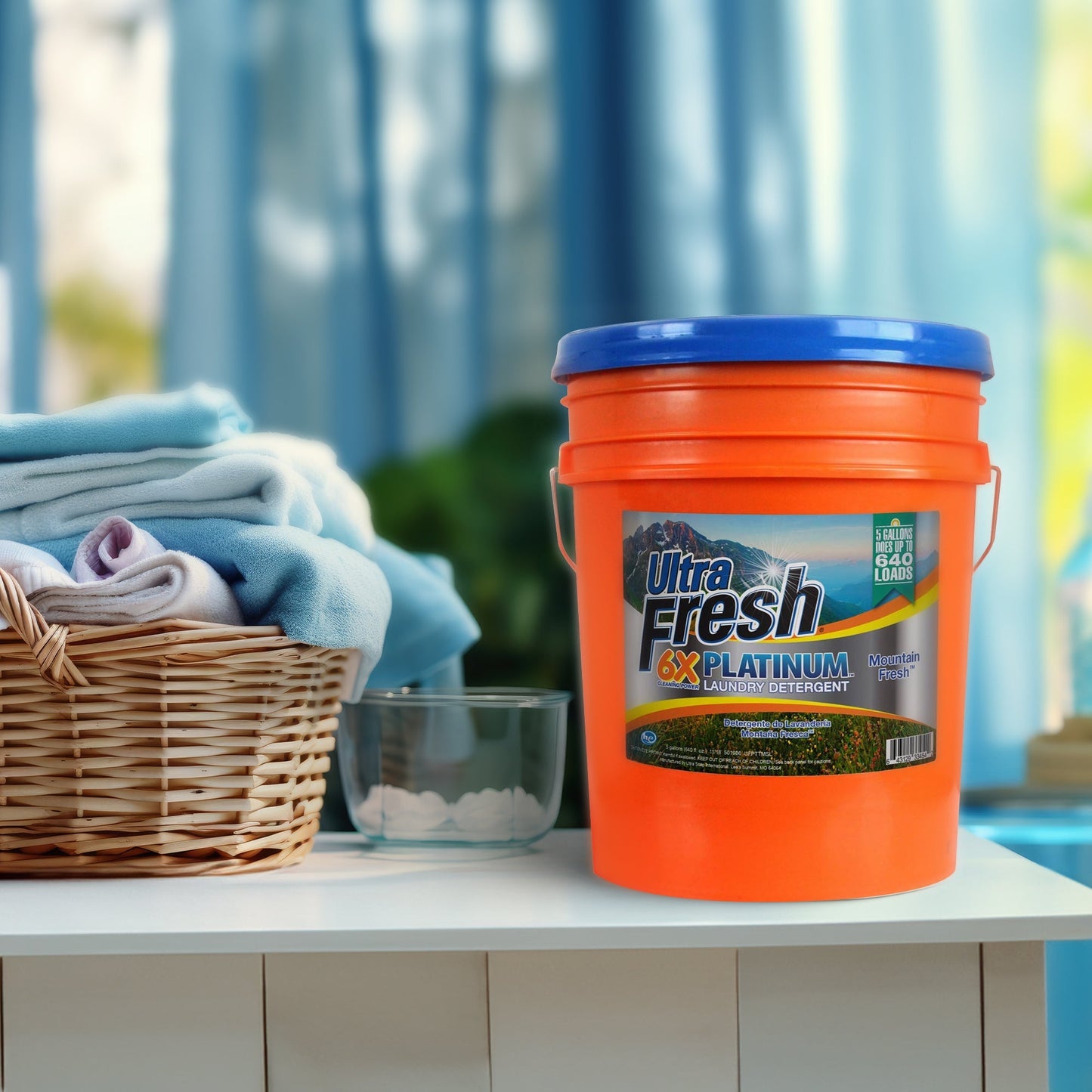 Ultra Fresh 6X Platinum 5 Gallon Laundry Detergent, Up to 640 Loads (5 Pack)