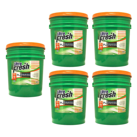 Ultra Fresh 3X Platinum 5 Gallon Laundry Detergent, Up to 640 Loads (5 Pack)