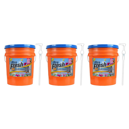 Ultra Fresh 6X Platinum 5 Gal Detergent with Spring Fresh Softener (3 Pack)