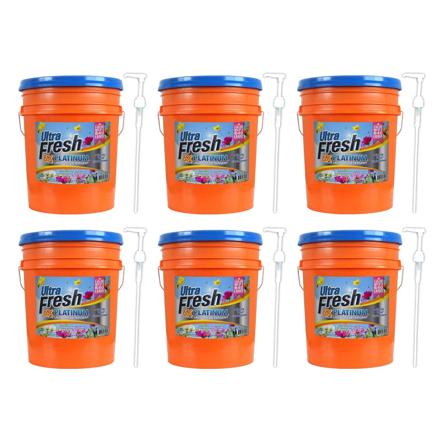 Ultra Fresh 6X Platinum 5 Gal Detergent with Spring Fresh Softener (6 Pack)