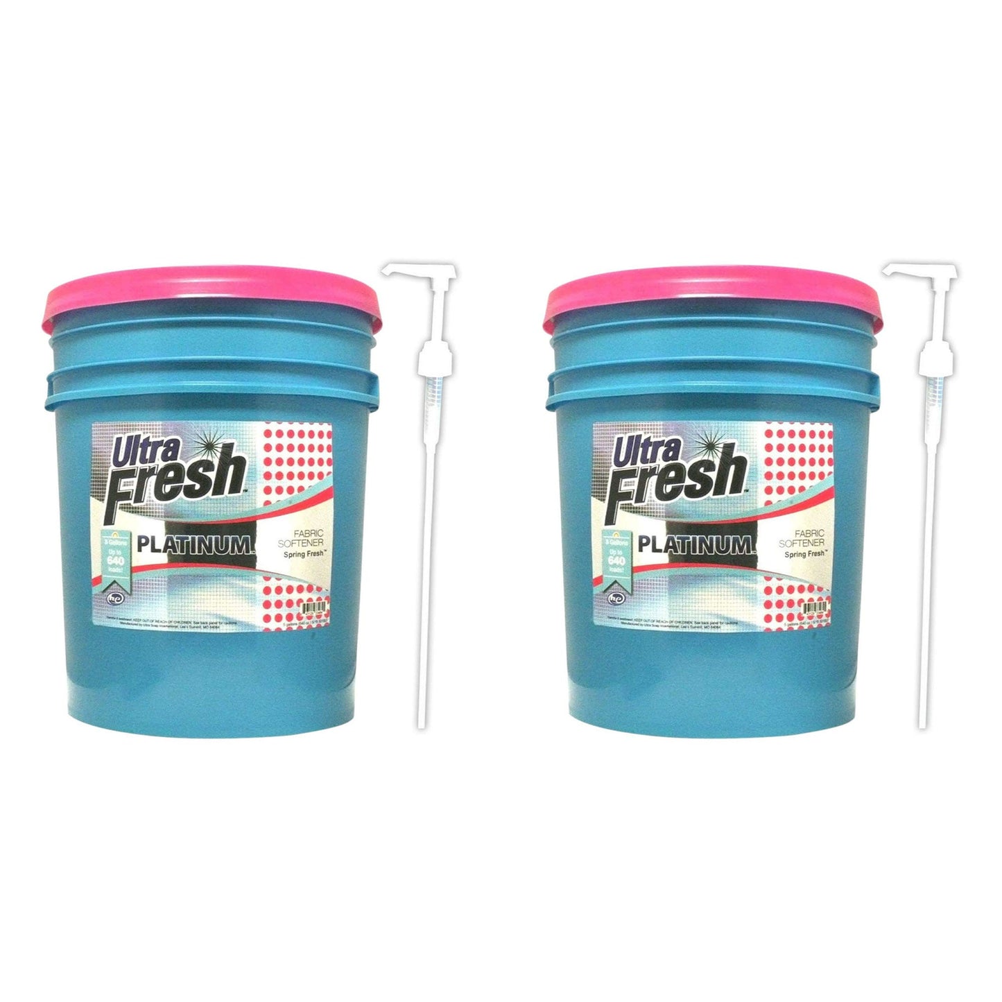Ultra Fresh Platinum 5 Gal Spring Fresh Fabric Softener Up to 640 Loads (2 Pack)