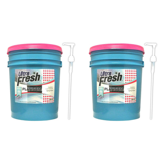 Ultra Fresh Platinum 5 Gal Spring Fresh Fabric Softener Up to 640 Loads (2 Pack)