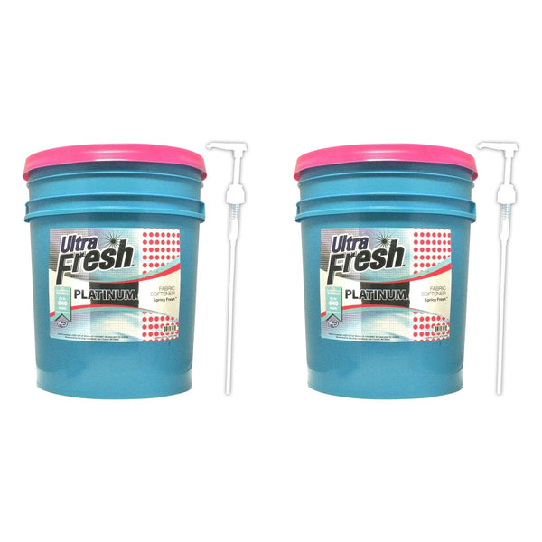 Ultra Fresh Platinum 5 Gal Spring Fresh Fabric Softener Up to 640 Loads (2 Pack)
