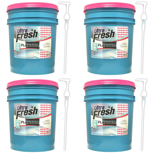 Ultra Fresh Platinum 5 Gal Spring Fresh Fabric Softener Up to 640 Loads (4 Pack)