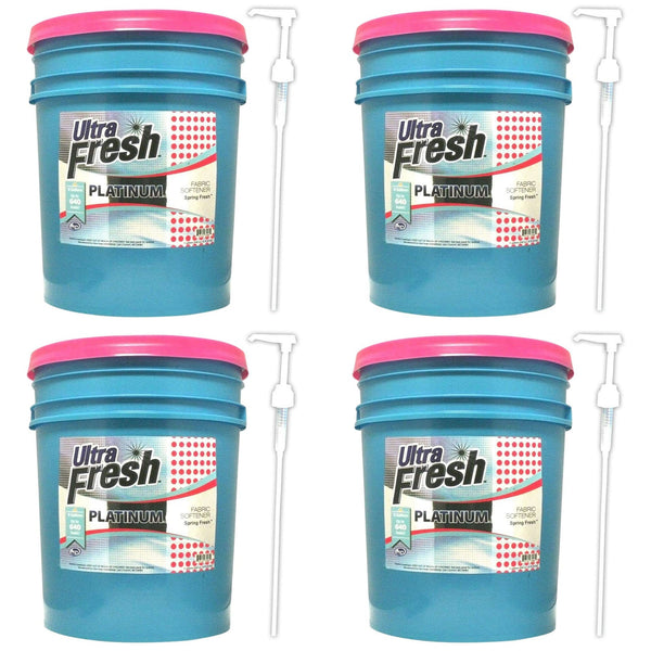 Ultra Fresh Platinum 5 Gal Spring Fresh Fabric Softener Up to 640 Loads (4 Pack)