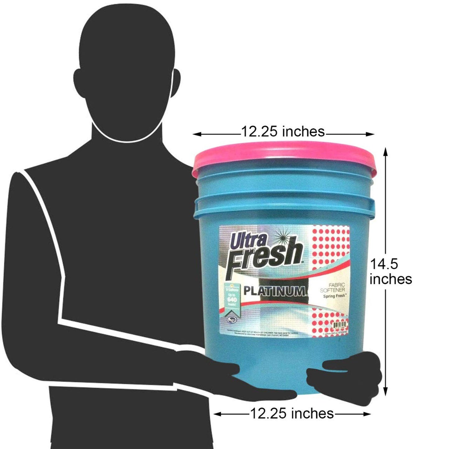 Ultra Fresh Platinum 5 Gal Spring Fresh Fabric Softener Up to 640 Loads (6 Pack)