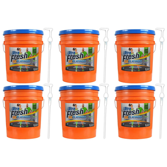 Ultra Fresh 6X Platinum 5 Gal Sport Laundry Detergent, Up to 640 Loads (6 Pack)