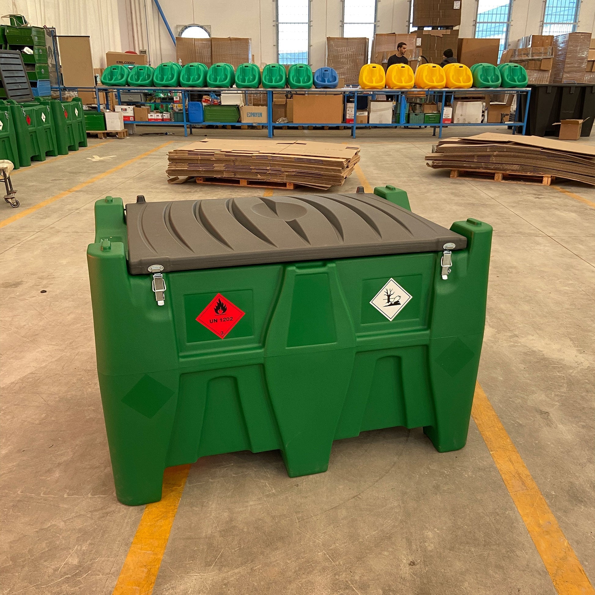 AM-TANK 116 Gal Portable Diesel Tank w/ Electric Transfer Pump & Storage, Green - Find Fresh Goods