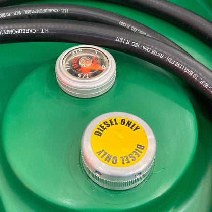 AM-TANK 116 Gal Portable Diesel Tank w/ Electric Transfer Pump & Storage, Green - Find Fresh Goods