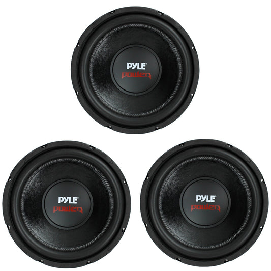 PYLE 12" 1600W 4Ohm DVC Black Car Stereo Audio Power Subwoofer Dual Coil(3 Pack) - Find Fresh Goods